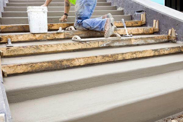 Concrete Steps Pouring in Hendersonville