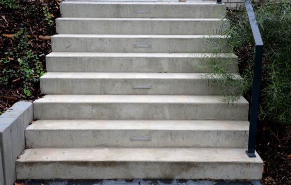 Poured Step Installation in Hendersonville