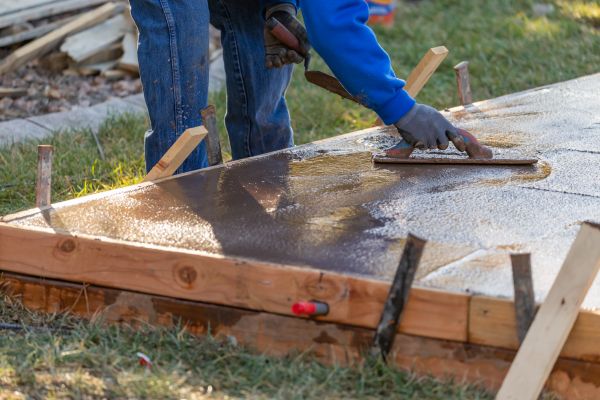 Patio Slab Construction in Hendersonville