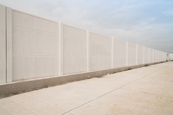 Concrete Fence Construction in Hendersonville