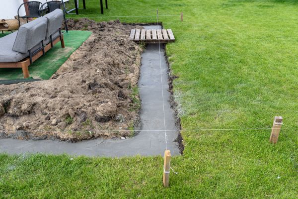 Cement Footer Installation in Hendersonville