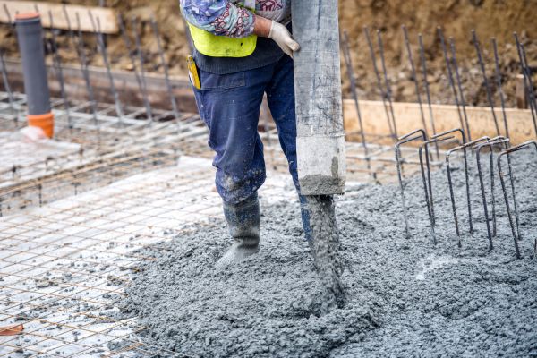 Cabin Foundation Pouring in Hendersonville