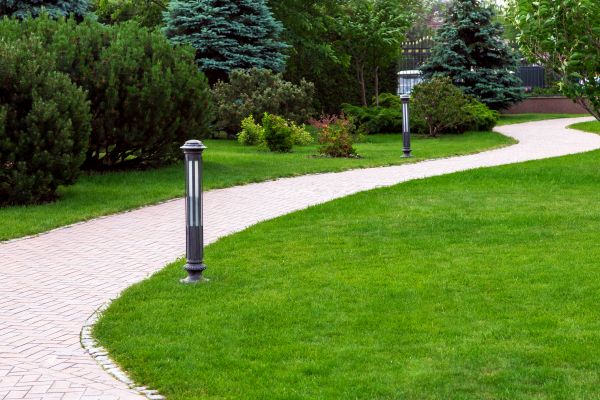 Backyard Sidewalk Installation in Hendersonville